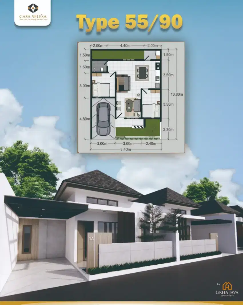 Hunian Minimalis Modern di Jogja Barat