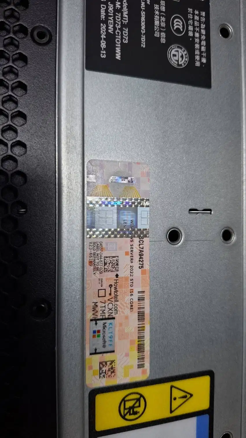 Think System SR630 V3 Tipe 7D73 Server