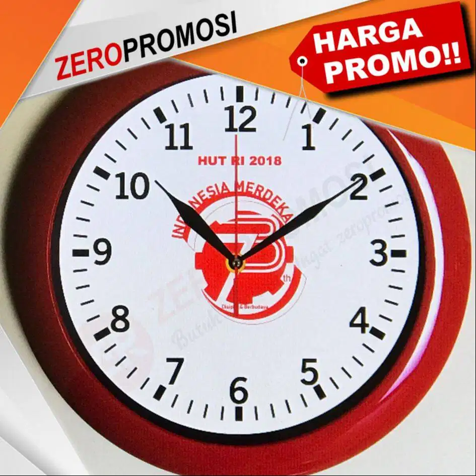 Hadiah Spesial 17 Agustus Jam Dinding Tema Kemerdekaan