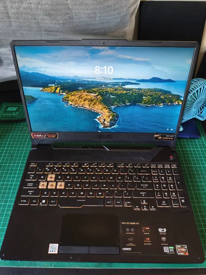 DIJUAL ASUS TUF A15 F506QM - RTX 3060 6GB / RAM 16 GB / SSD 512GB+1TB