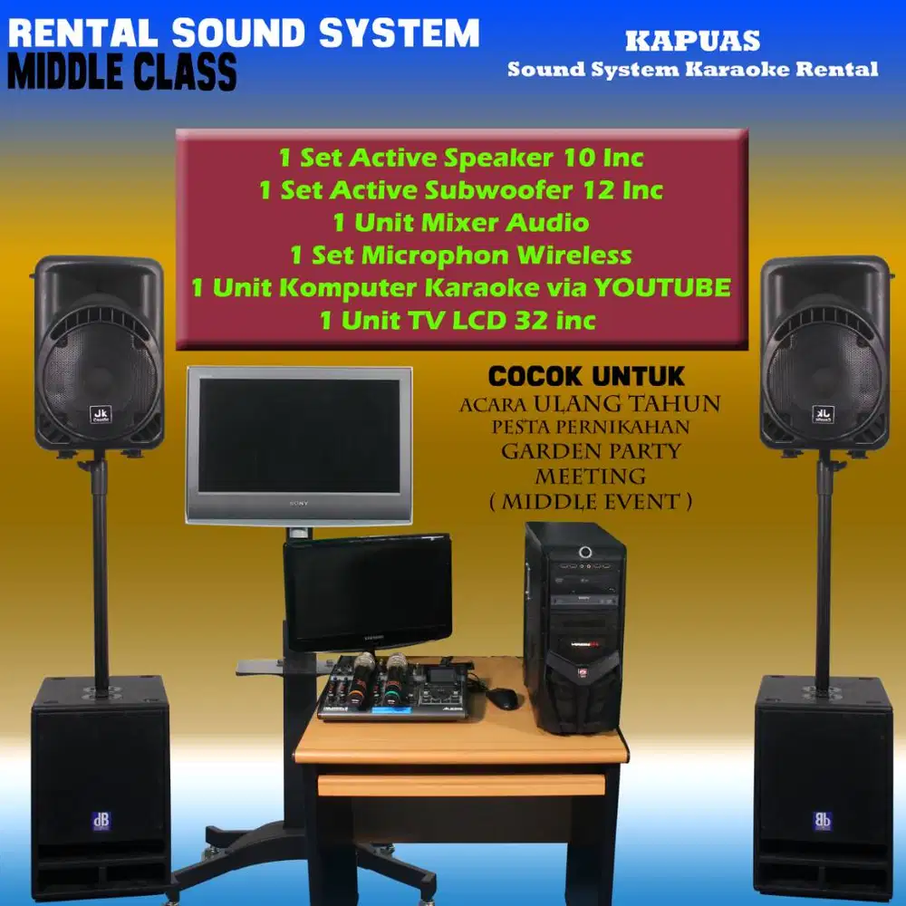 Rental Sound System Karaoke untuk acara kecil dan menengah