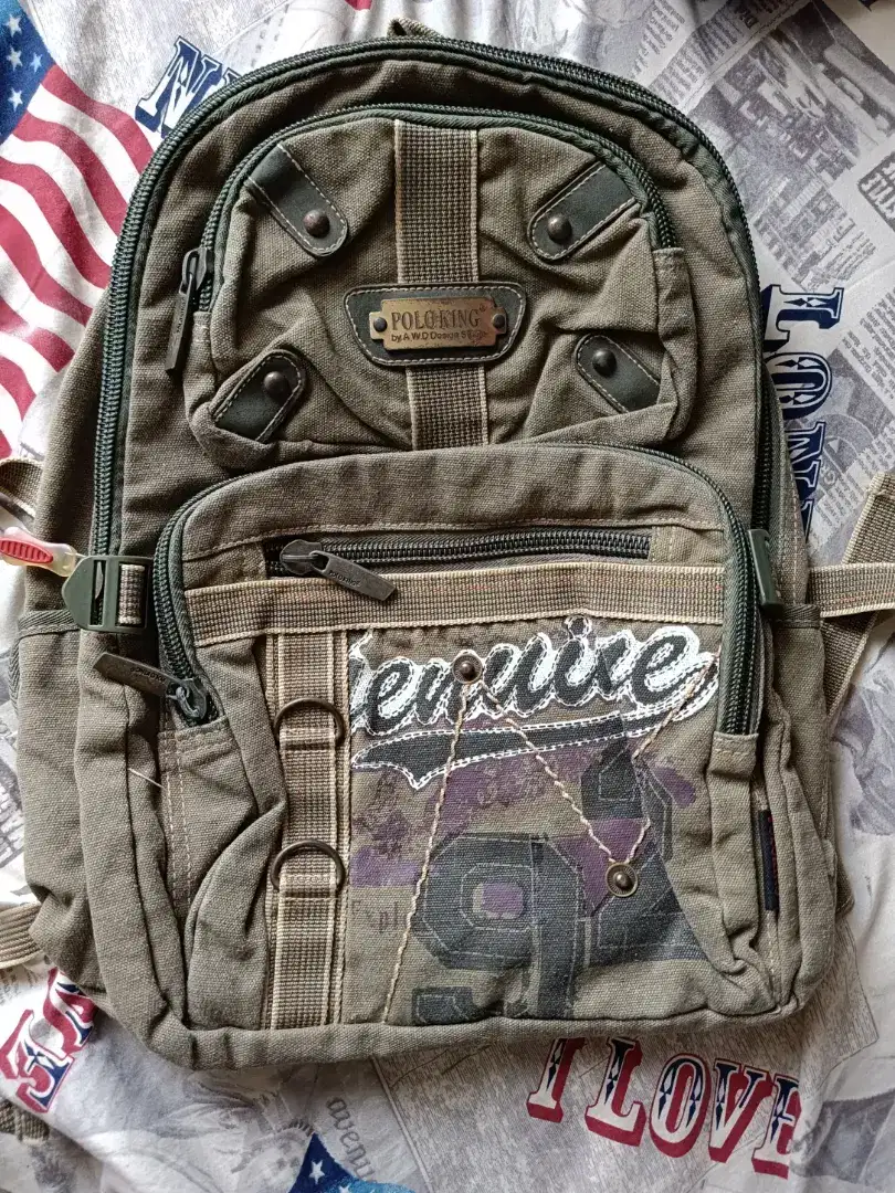 Dijual Tas Ransel Serbaguna Kantong Banyak siap pakai