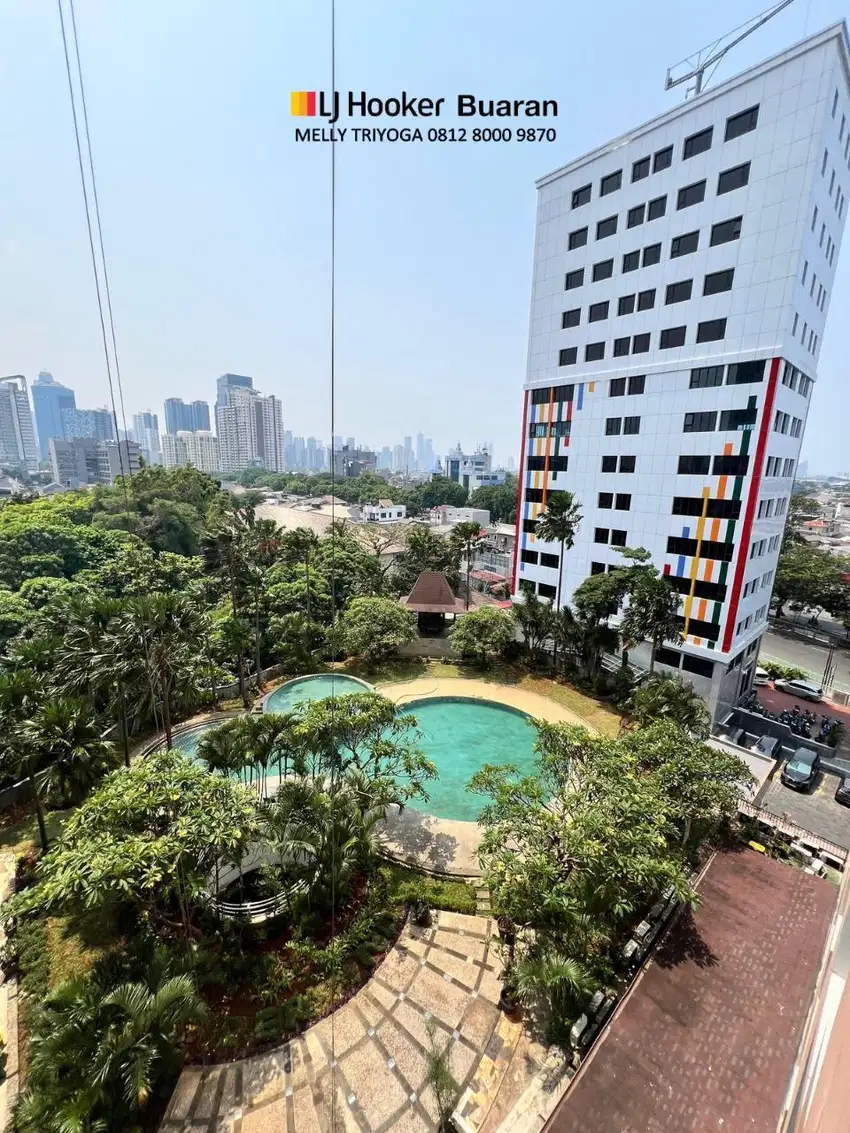 Apartemen View City and Pool Cervino Tebet 2BR Full Furnished Lantai 7