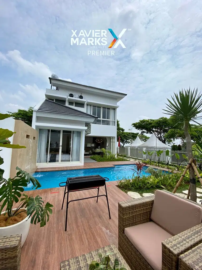 Dijual rumah baru citragarden malang kolam renang keren minimalis