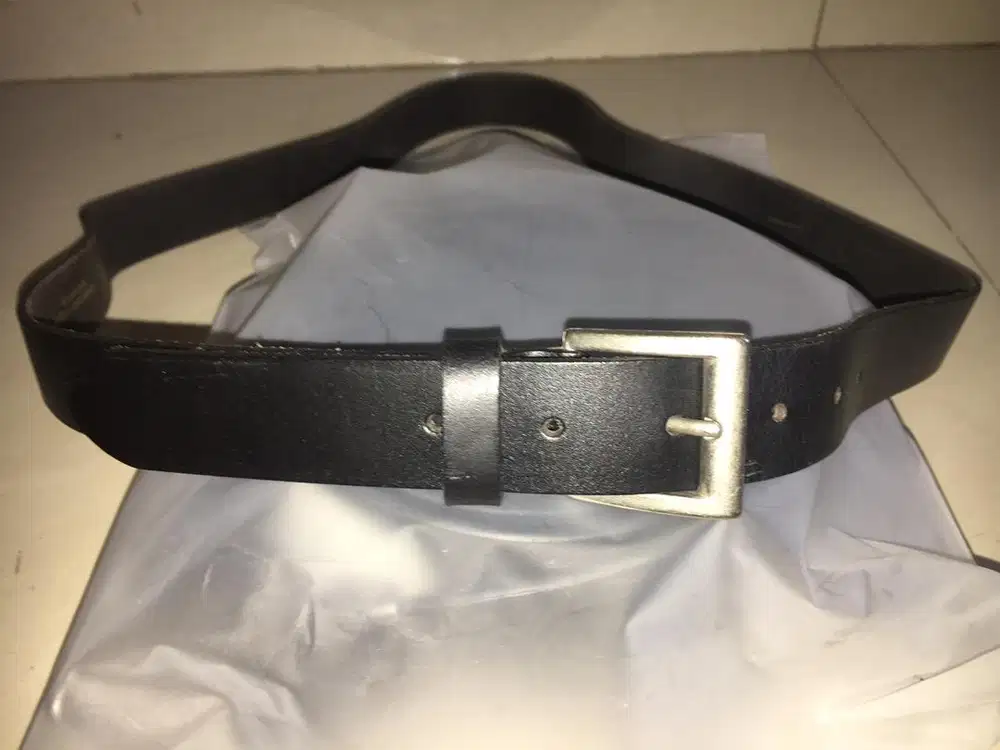 Gesper / Sabuk Kulit Merek BHS Made in Great Britain/Inggris - NOS