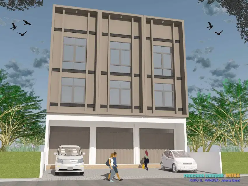 Ruko baru indent 3.5 lantai jalaM mangga Duri Kepa dekat Greenville