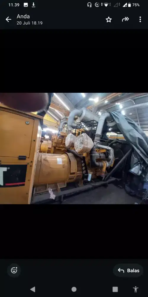 Dijual genset Caterpillar 1000 kva c32 tahun 2016