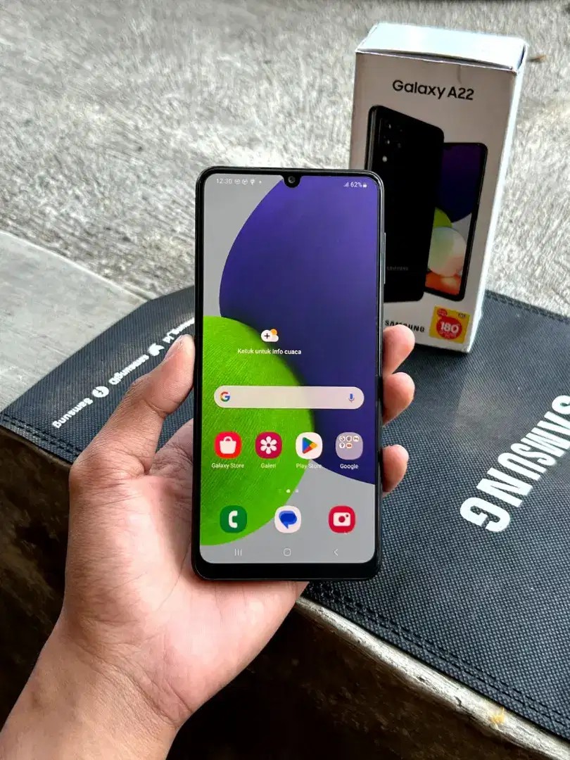 Samsung A22 6/128 Lengkap Original Nominus