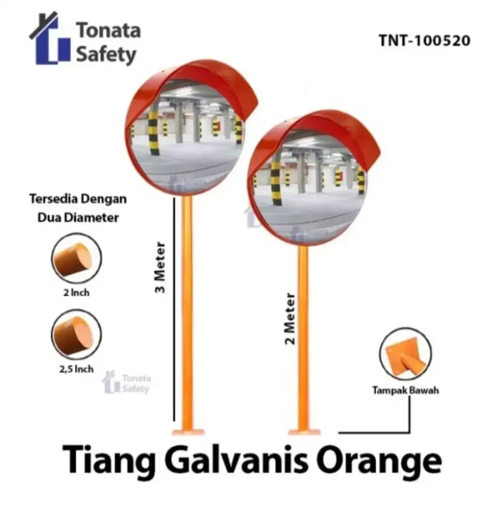 Tiang Galvanis Orange