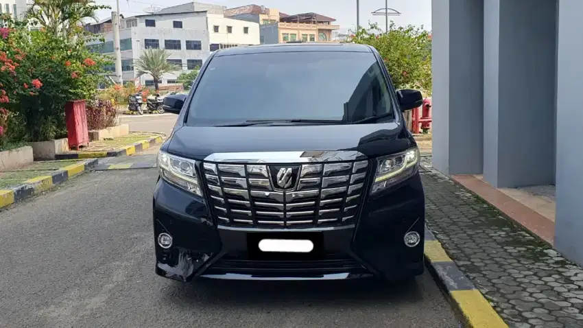 Km34rb toyota alphard g atpm 2017 hitam pilotseat sunroof