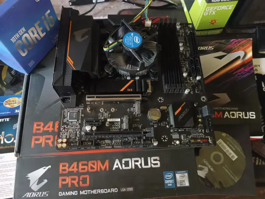 Paket intel core i5 10400F + B460M aourus gaming