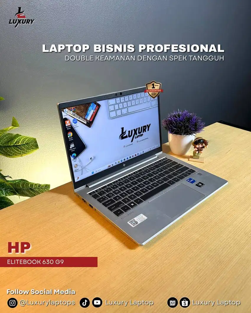 LAPTOP HP ELITEBOOK 630 G9 SLIM CORE I5  GEN 12 SSD RAM SECOND