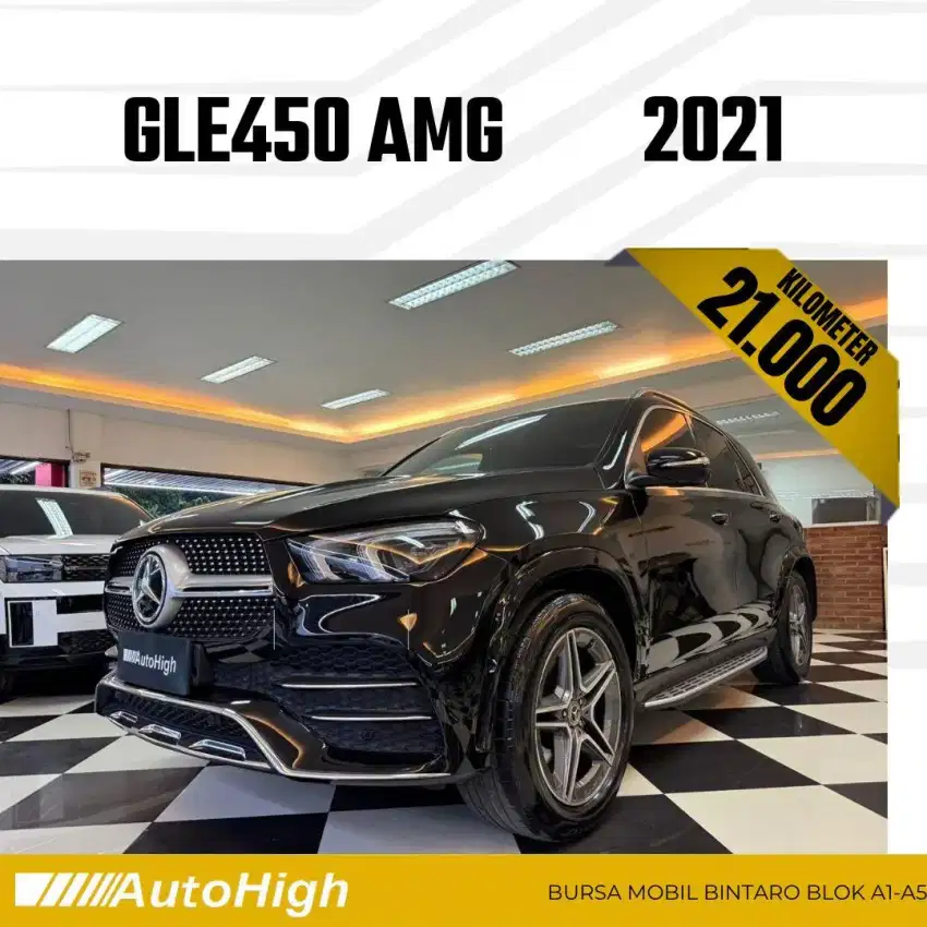DP10% [Km21.000] GLE450 AMG 2021 Black / GLE 450 Reg 2020 #AUTOHIGH