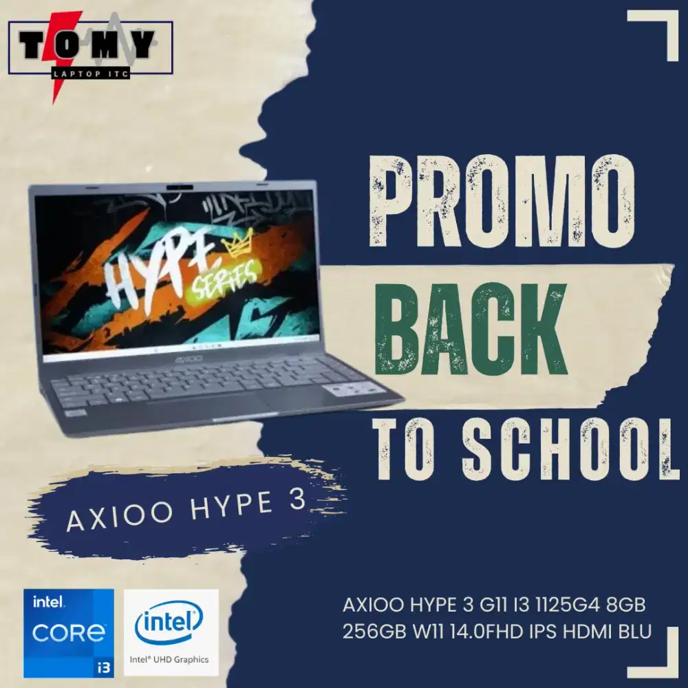 AXIOO HYPE 3 G11 I3 1125G4 8GB 256GB W11 14.0FHD IPS HDMI BLU