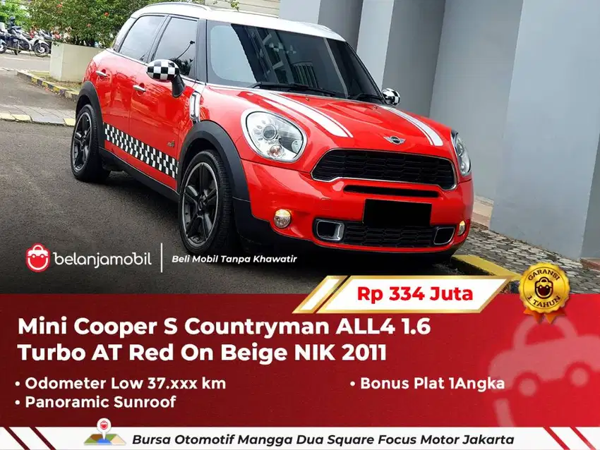 [ LOW KM ] Mini Cooper MiniCooper S Countryman 1.6 AT Red 2011/2012