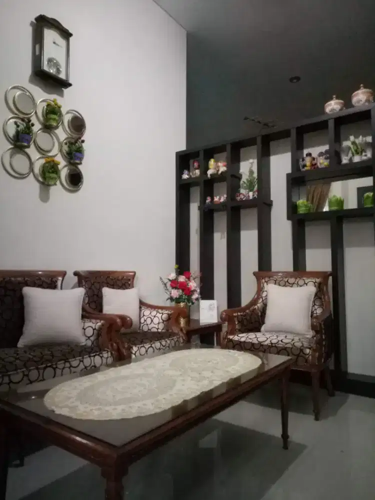 Set Meja Kursi Tamu Kayu Jati Tua