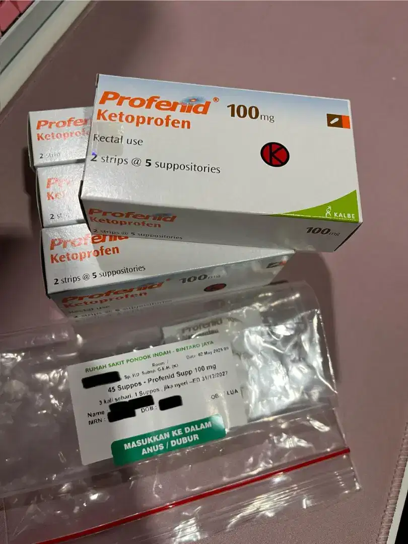 Profenid ketoprofen 100mg 4 dus segel kalbe