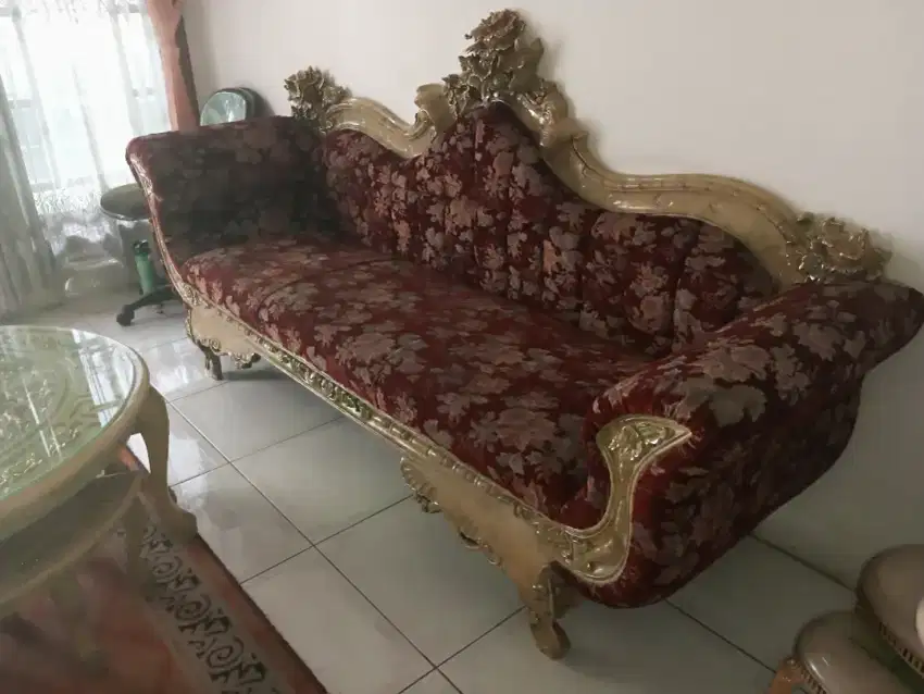 Kursi Sofa Jati Tunggal
