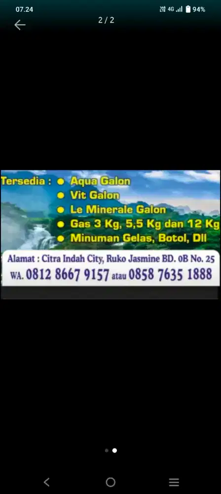 Di cari kurir buat antar jemput galon di depot isi ulang