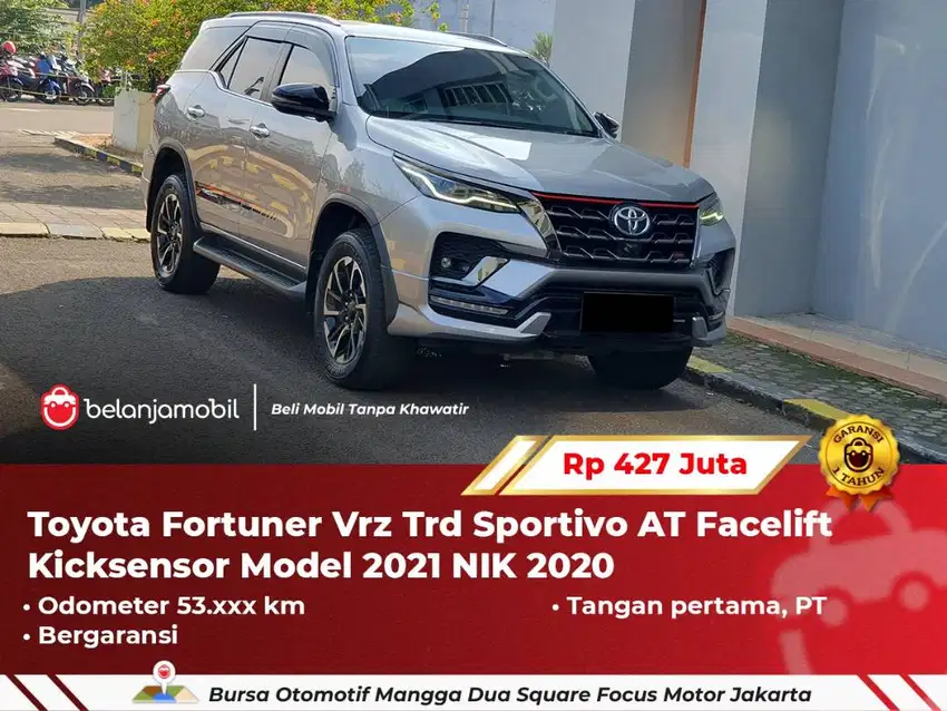 [ GARANSI 1TH ] Toyota Fortuner Vrz Trd Sportivo AT Facelift 2020/2021