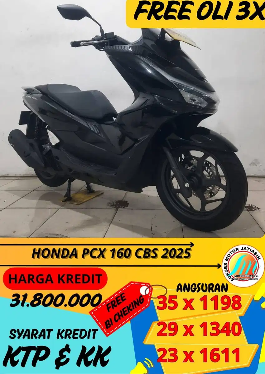 HONDA PCX 160 CBS 2025 BISA CASH DAN KREDIT