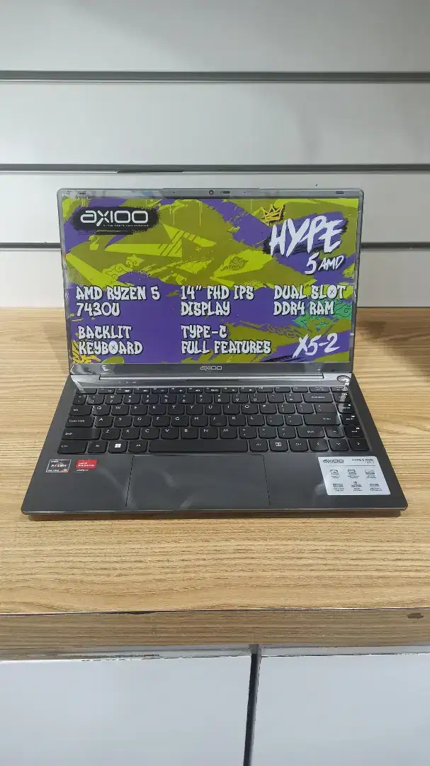 Laptop gaming murah AXIOO MYBOOK HYPE 5 AMD X5-2 8GB 256GB 14.0 FHD