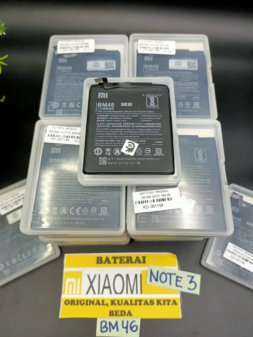 Baterai XIAOMI REDMI NOTE 4/4X BN43 Baterai XIAOMI REDMI NOTE 3 BM46