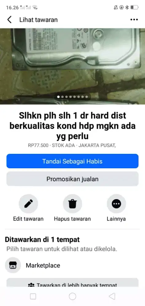 Slhkn plh slh 1 dr hardist berkualitas kond hdp mgkn ada yg perlu kali