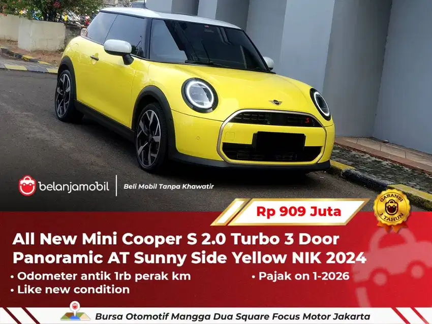 [ ODO 1RB KM ] All New Mini Cooper Minicooper S 2.0 Turbo AT 2024/2025