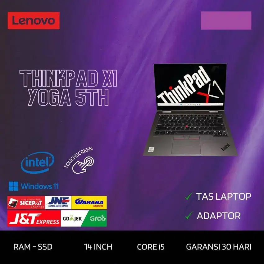 Lenovo Thinkpad X1 Yoga 5th Core i5 Gen 10 Ram 16GB Ssd 256GB D-RC