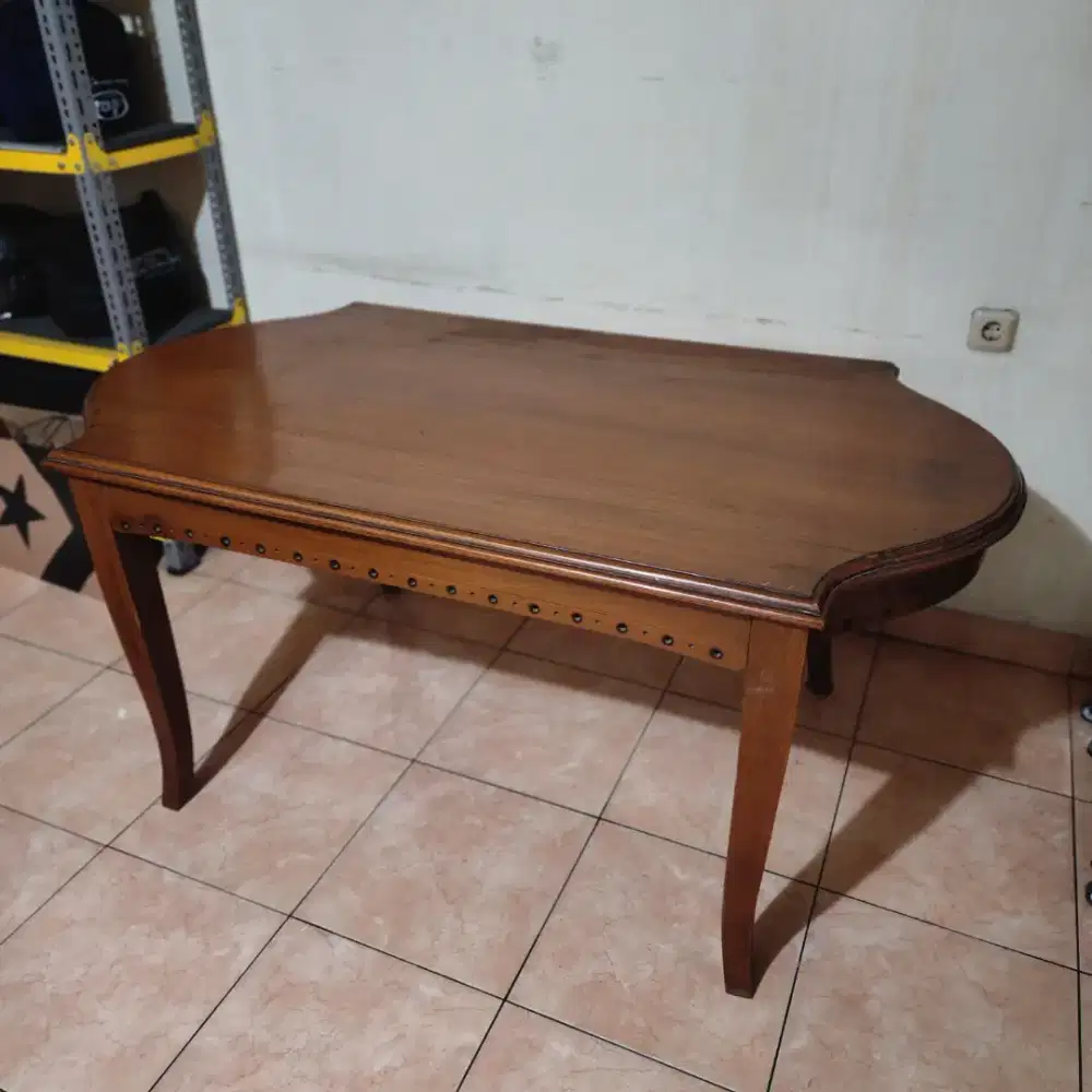Meja makan kayu jati 160x85
