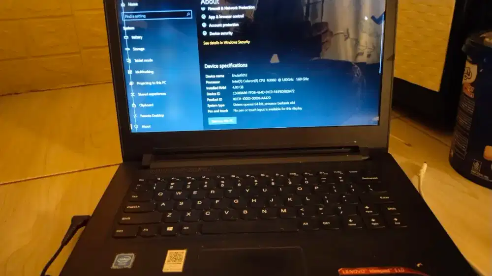 Laptop lenovo Ideapad 110