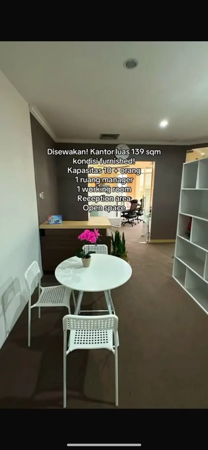 DISEWAKAN OFFICE FURNISH DI THE CEO BUILDING