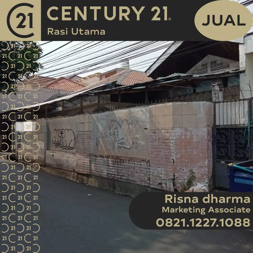 DIJUAL RUMAH HITUNG TANAH DI KEBUN BARU TEBET JAKARTA SELATAN