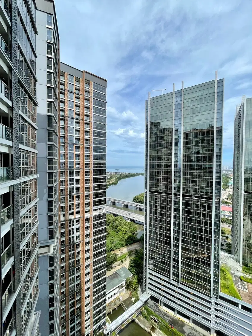 Sewa Apartemen Gold Coast studio 28m furnish bagus