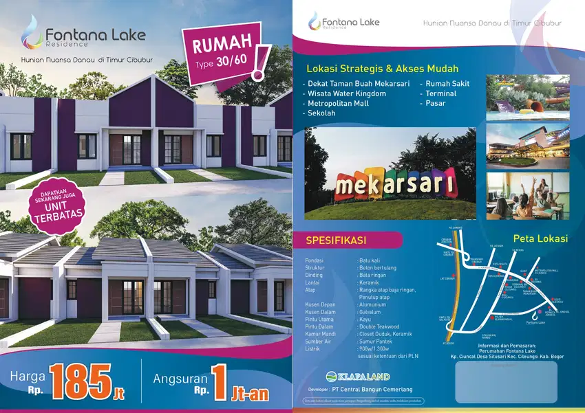 DIJUAL RUMAH HARGA TERJANGKAU PEMANDANGAN GUNUNG DI BOGOR