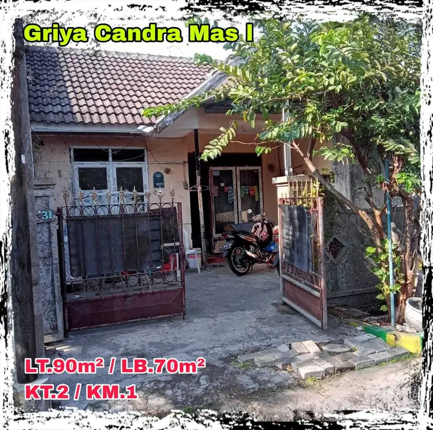 Hitung tanah Rumah griya Candra mas Sedati