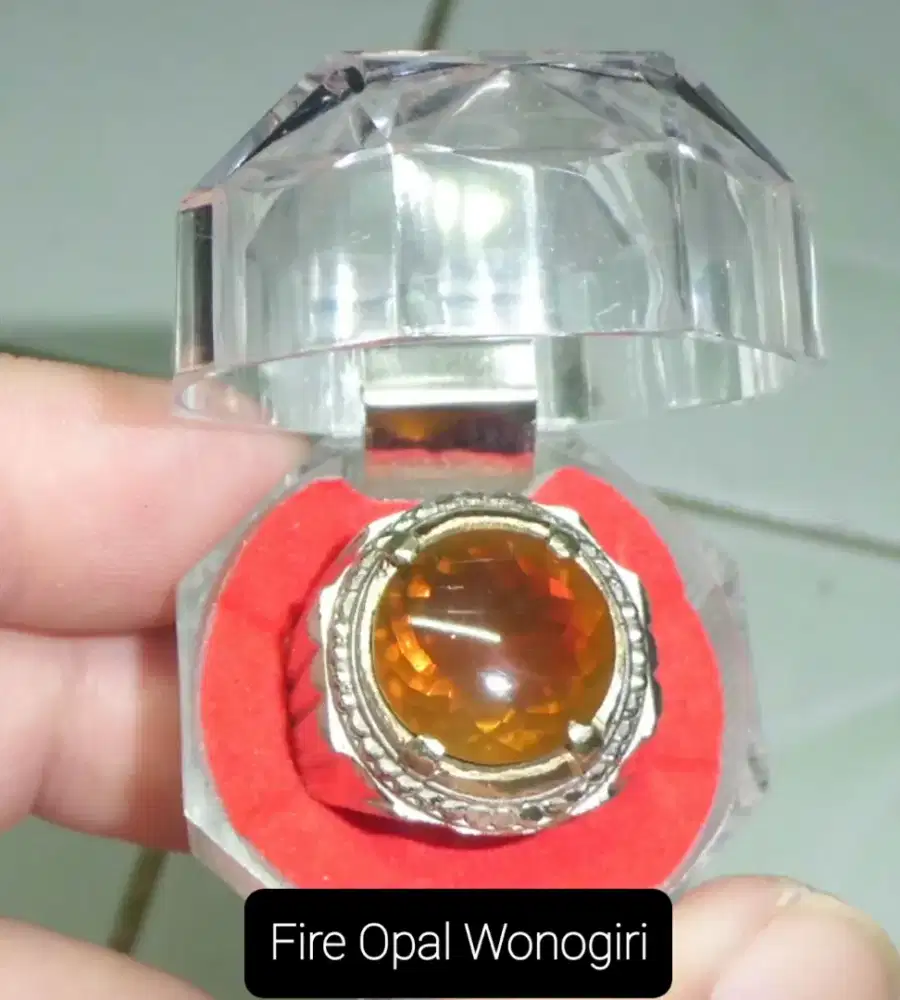 Cincin Natural Fire Opal
