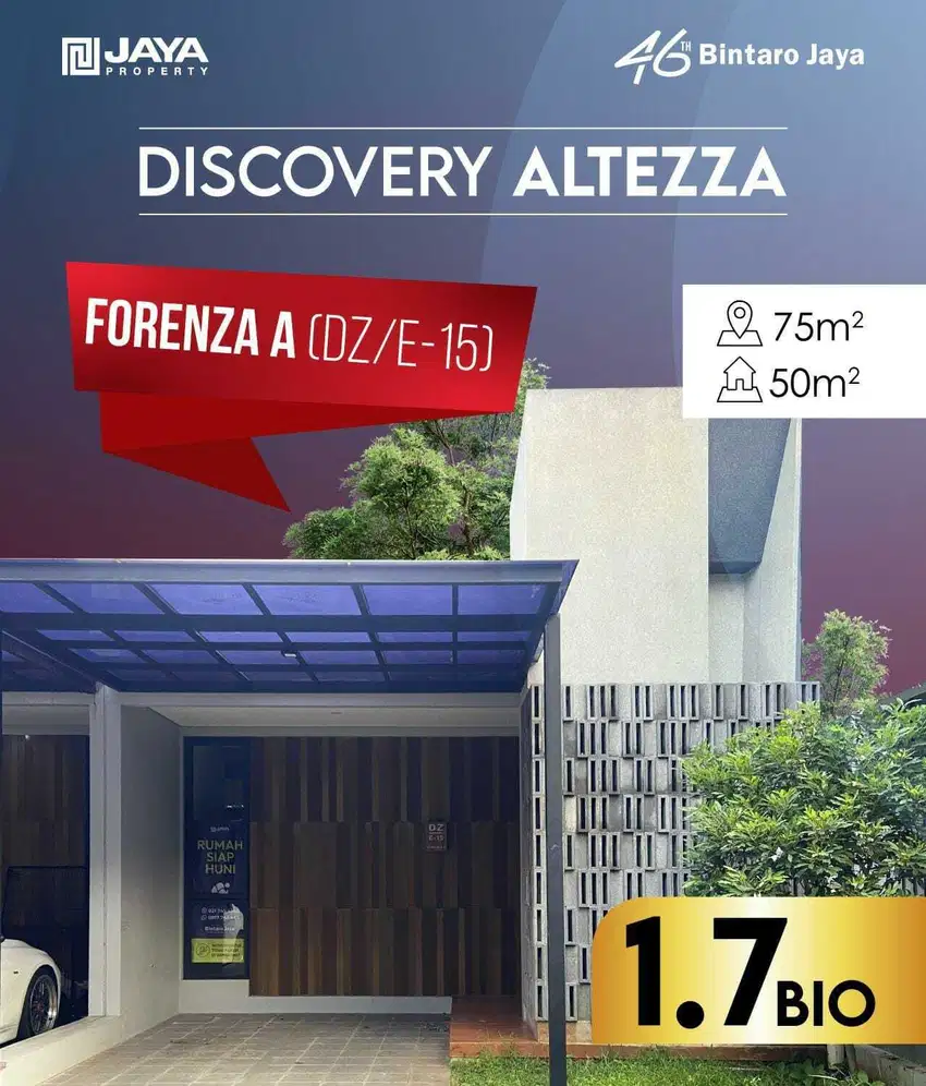Discovery Altezza  Tipe Forenza A (unit ready stock) siap serah terima