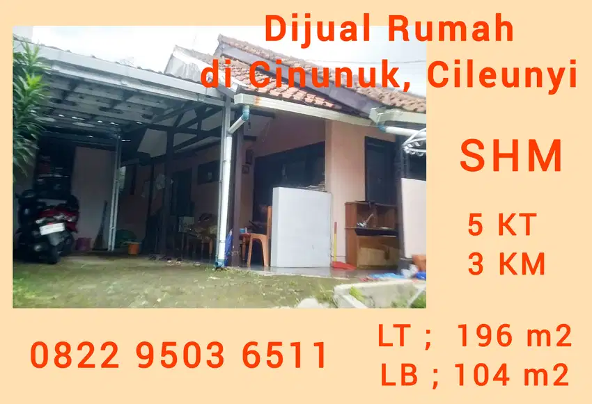 Dijual Rumah Di Kawasan Cinunuk Bandung Timur
