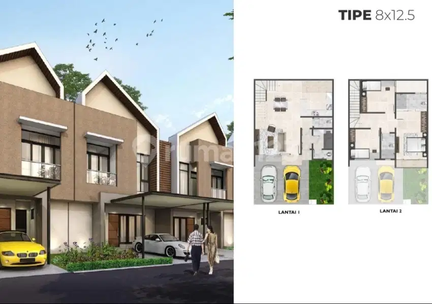 Dijual Rumah Cluster Baltimore Pik2 Uk 8x12,5 Type Peach