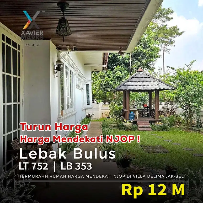 Termurah, Rumah Lama Terawat di Kompleks Lebak Bulus Jak Sel