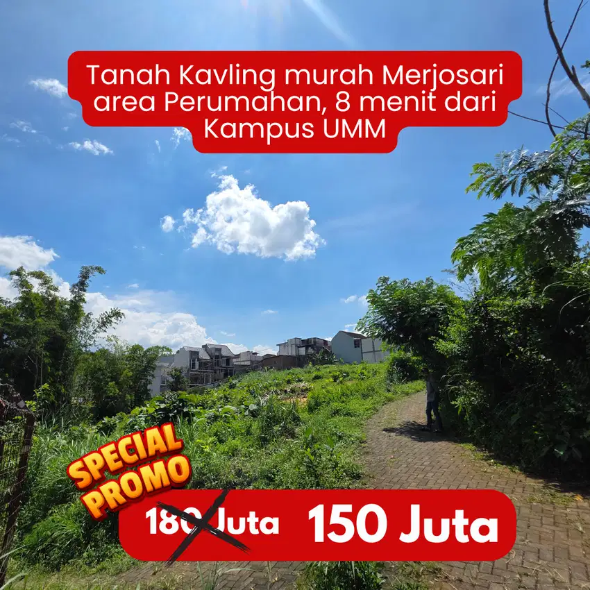 Dijual Tanah Siap Bangun di Malang 150 Jutaan View Pegunungan