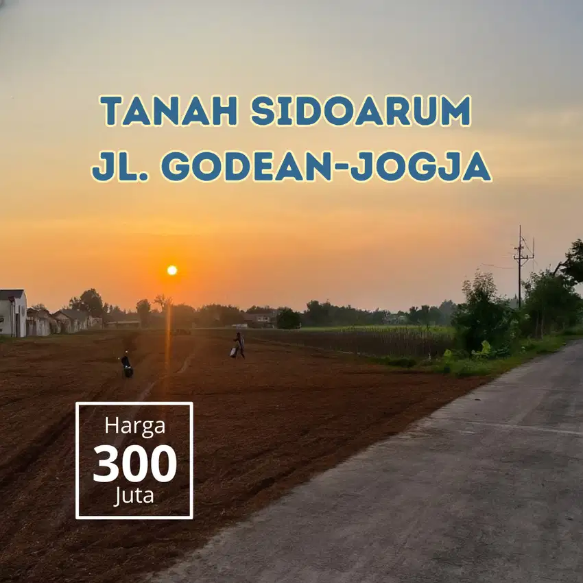 Tanah Dijual Jalan Godean Sidoarum, Dekat Tugu Jogja