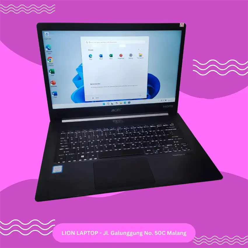 RINGAN&SLIM RAM 16GB i7 gen8 SSD 256GB Acer Travelmate X514 [22|07]