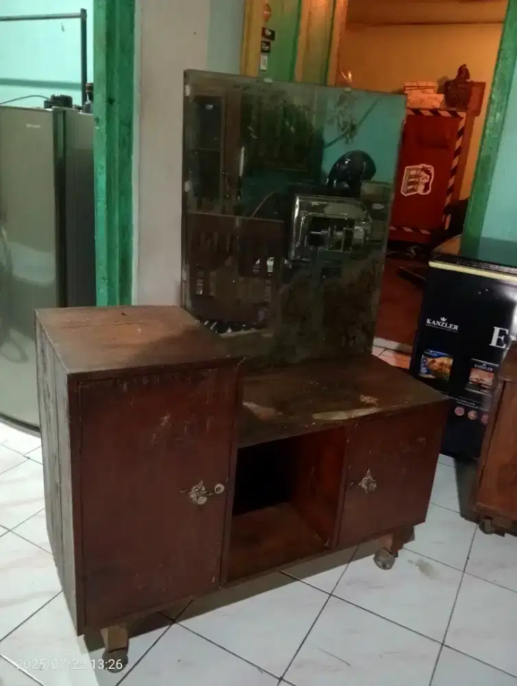 meja rias jati lawas