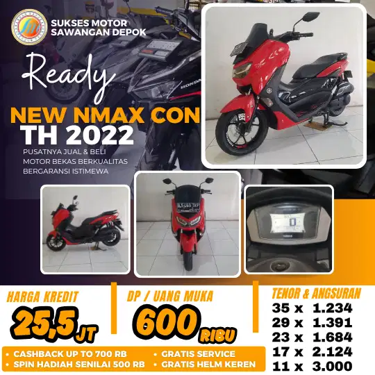 PROMO DP 600 YAMAHA NMAX NEW KEYLES TH 2022 MULUS CASH KREDIT GARANSI