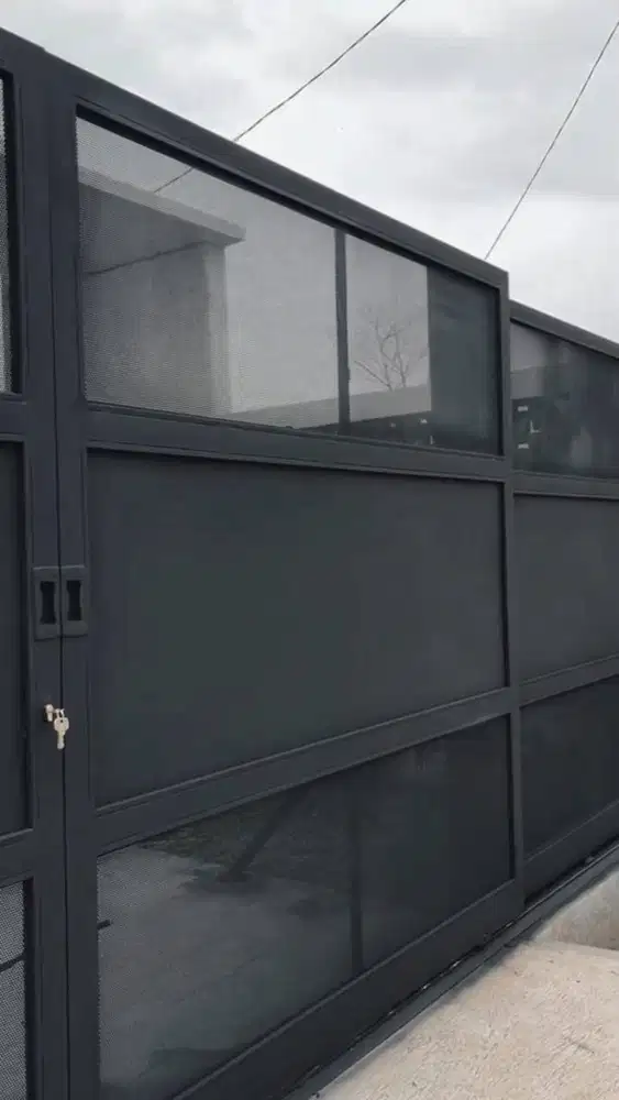 pagar rumah bahan expanda dan plat esser