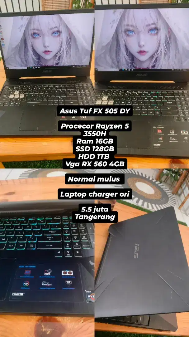 Asus Tuf gaming FX 505 DY