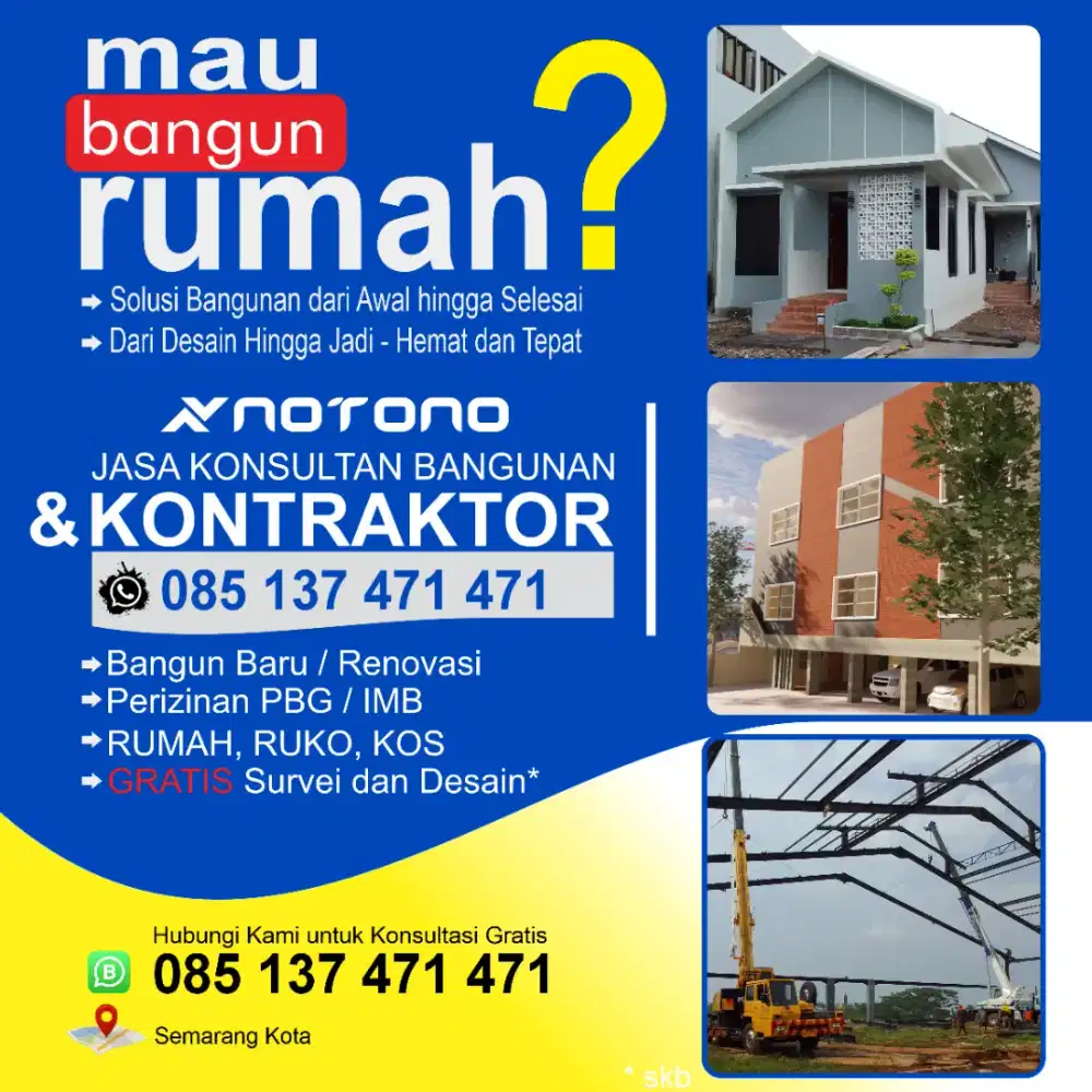 Jasa Bangun & Desain Rumah | Gudang | Kos | Ruko – Notono